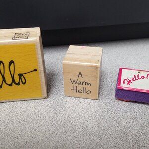 Hello stampers lot of 4